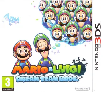 Mario & Luigi - Dream Team Bros. (Europe)(En,Fr,Ge,It,Es,Nl,Pt,Ru) box cover front